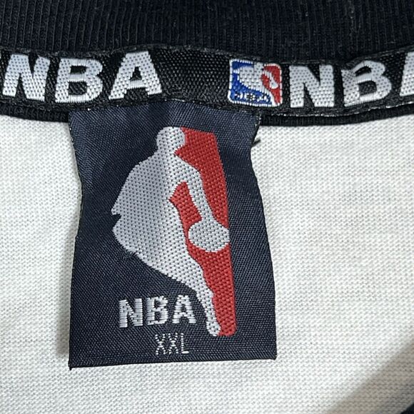 Vintage NBA All Teams T-Shirt Men’s 2XL Black/ White ALLSTARS Double Sided Tee - Picture 10 of 12